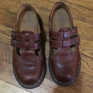 Dr. Marten Brown Mary Janes Size 4